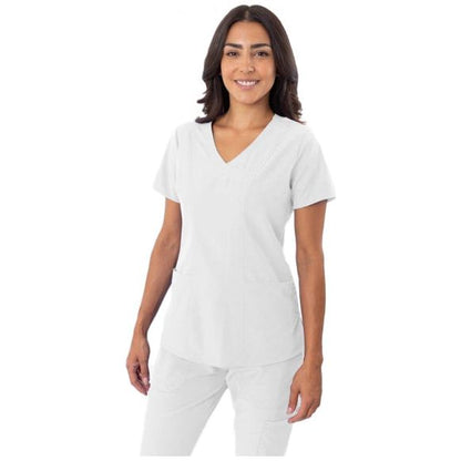 Scrub Top Zinnia Four-way Stretch Fabric