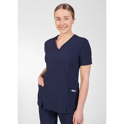 V-Neck Solid Color Scrub Top The Cathy