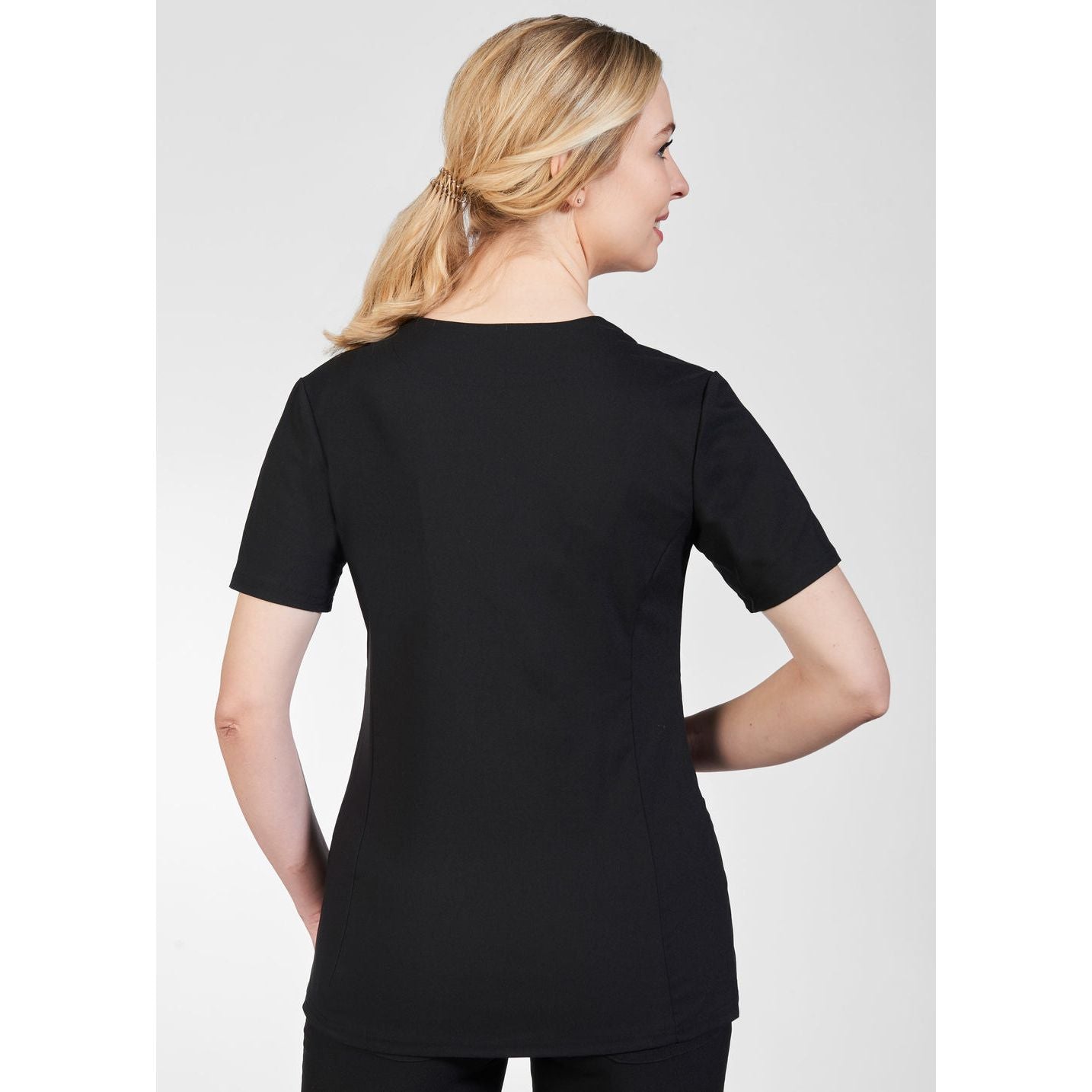 V-Neck Solid Color Scrub Top The Cathy