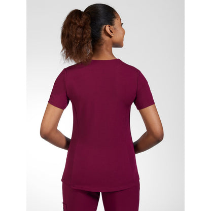 V-Neck Solid Color Scrub Top The Cathy