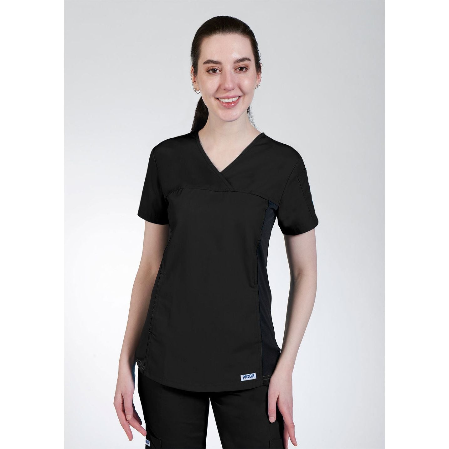 MOBB Flexi Stretchy Sides V-Neck Scrub Top