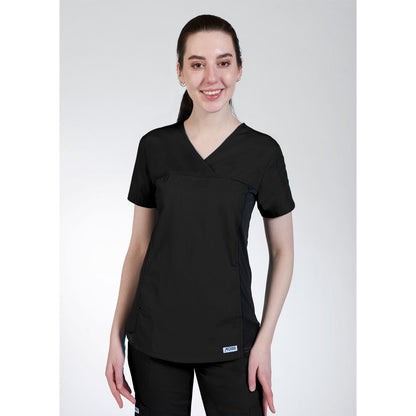 MOBB Flexi Stretchy Sides V-Neck Scrub Top