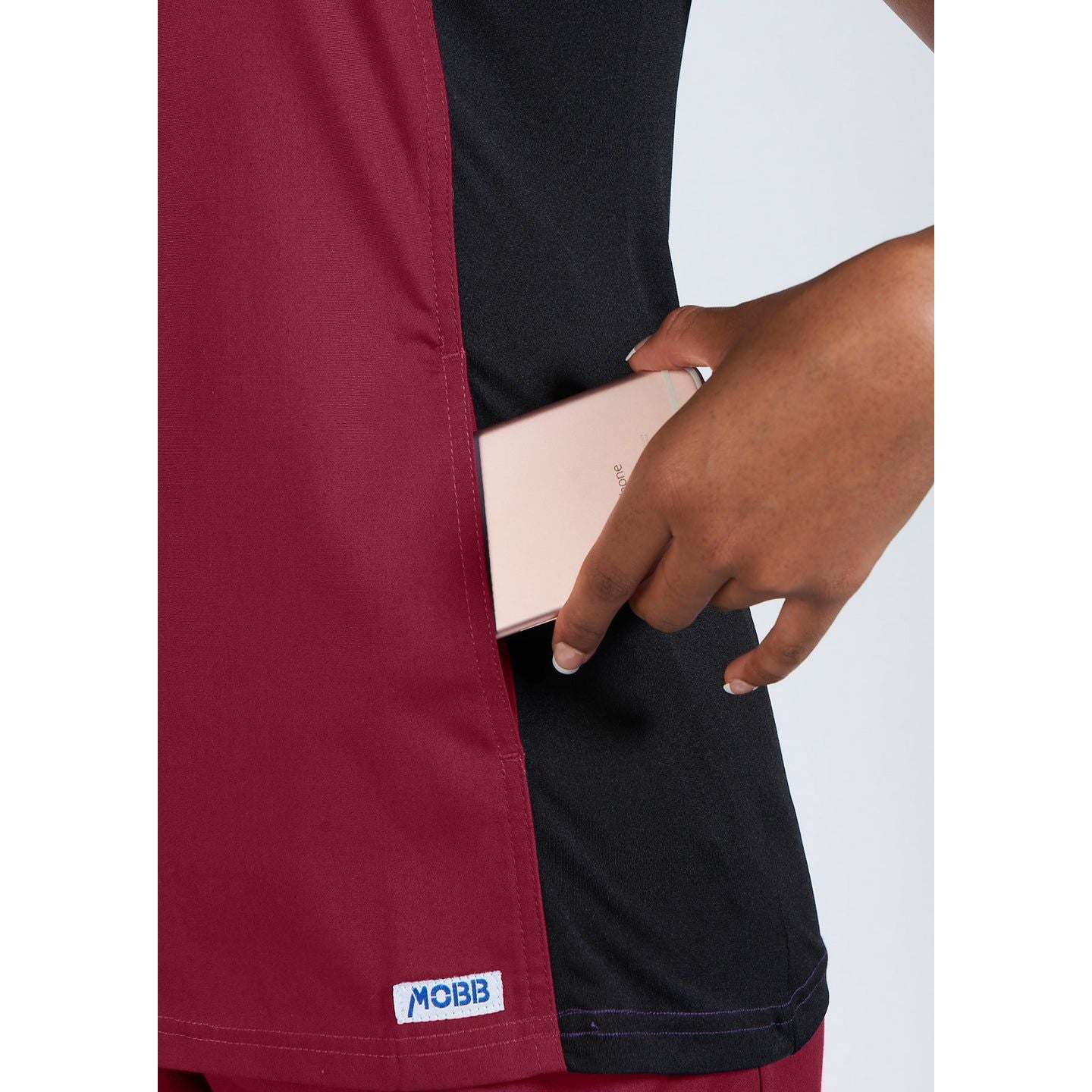 MOBB Flexi Stretchy Sides V-Neck Scrub Top