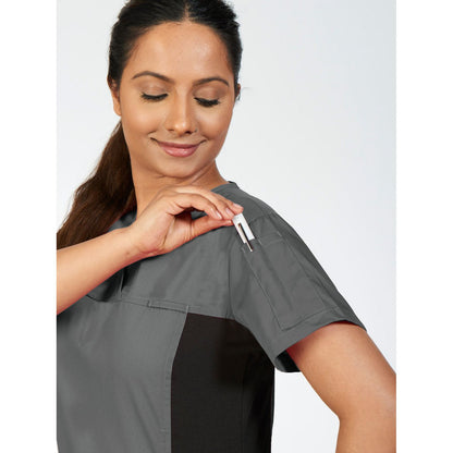 MOBB Flexi Stretchy Sides V-Neck Scrub Top
