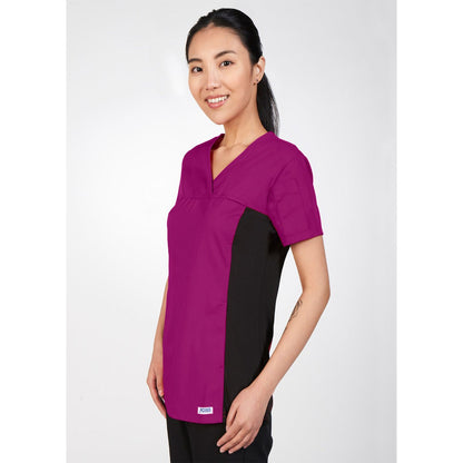 MOBB Flexi Stretchy Sides V-Neck Scrub Top