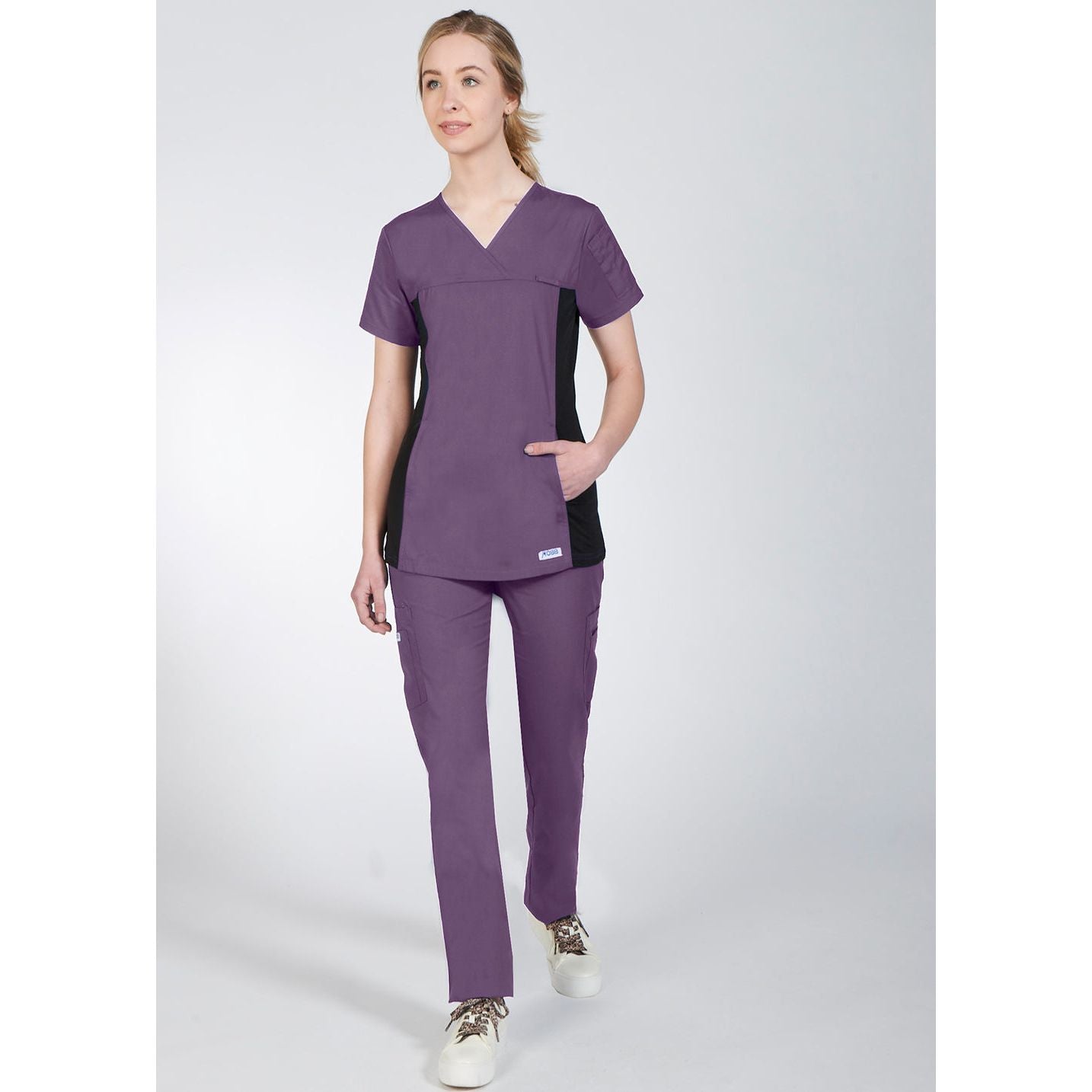 MOBB Flexi Stretchy Sides V-Neck Scrub Top