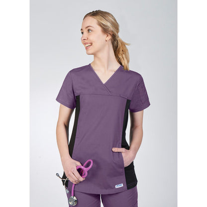 MOBB Flexi Stretchy Sides V-Neck Scrub Top