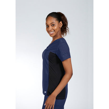 MOBB Flexi Stretchy Sides V-Neck Scrub Top