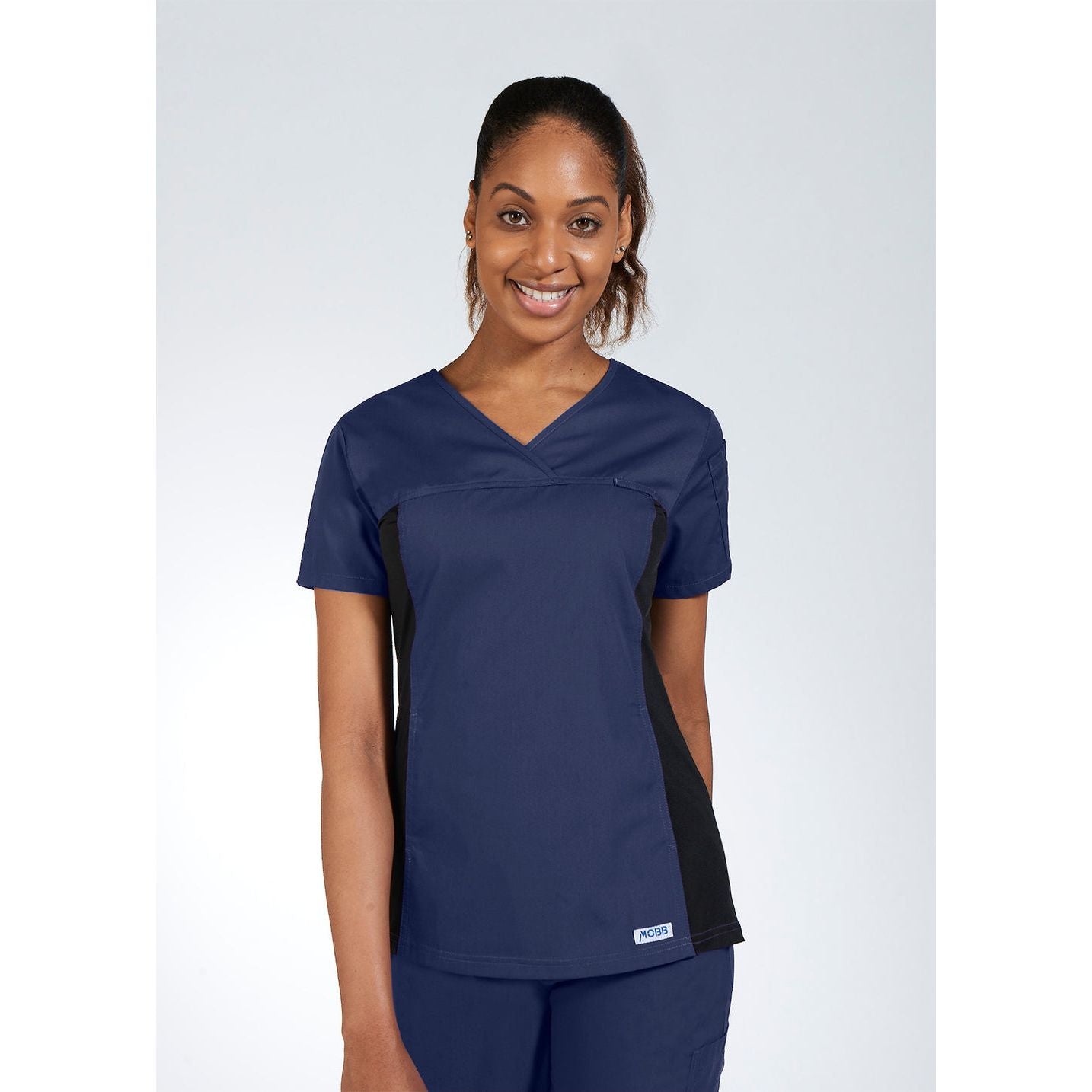 MOBB Flexi Stretchy Sides V-Neck Scrub Top