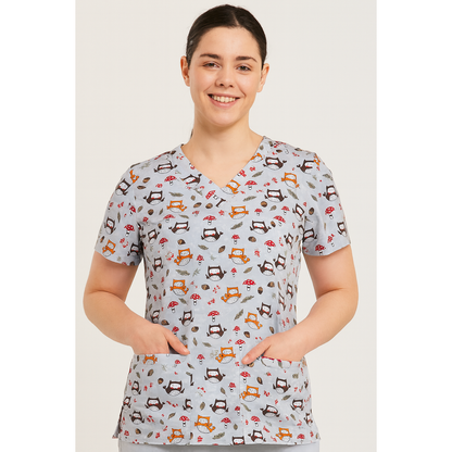 Women's WhiteCross Printed Top  SALE