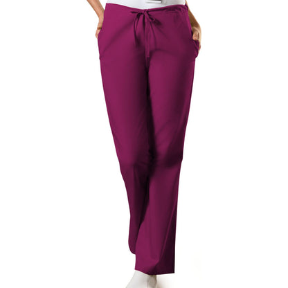Natural Rise Flare Leg Drawstring Pant
