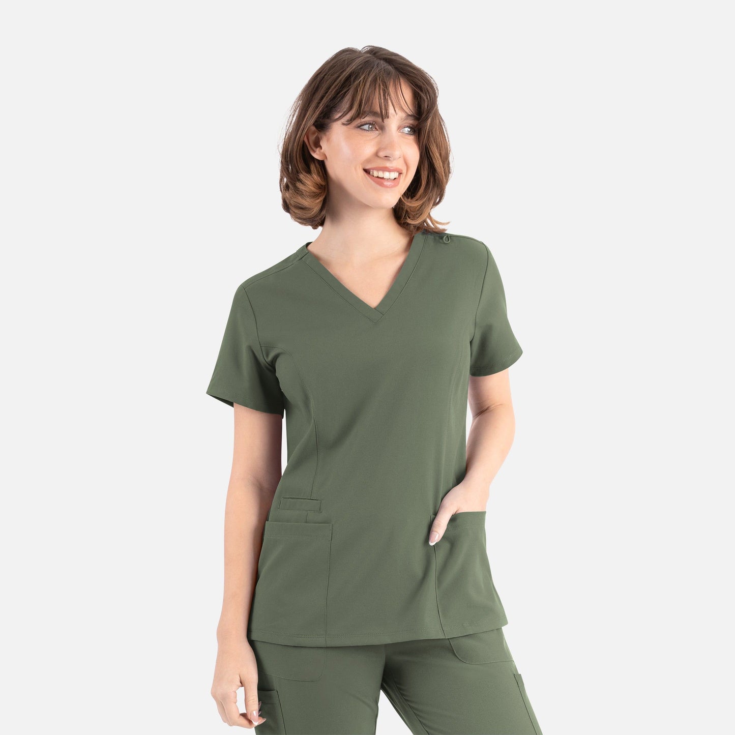 Womens Double V-Neck Top