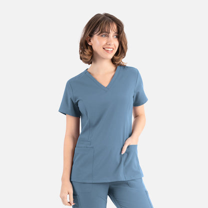 Womens Double V-Neck Top