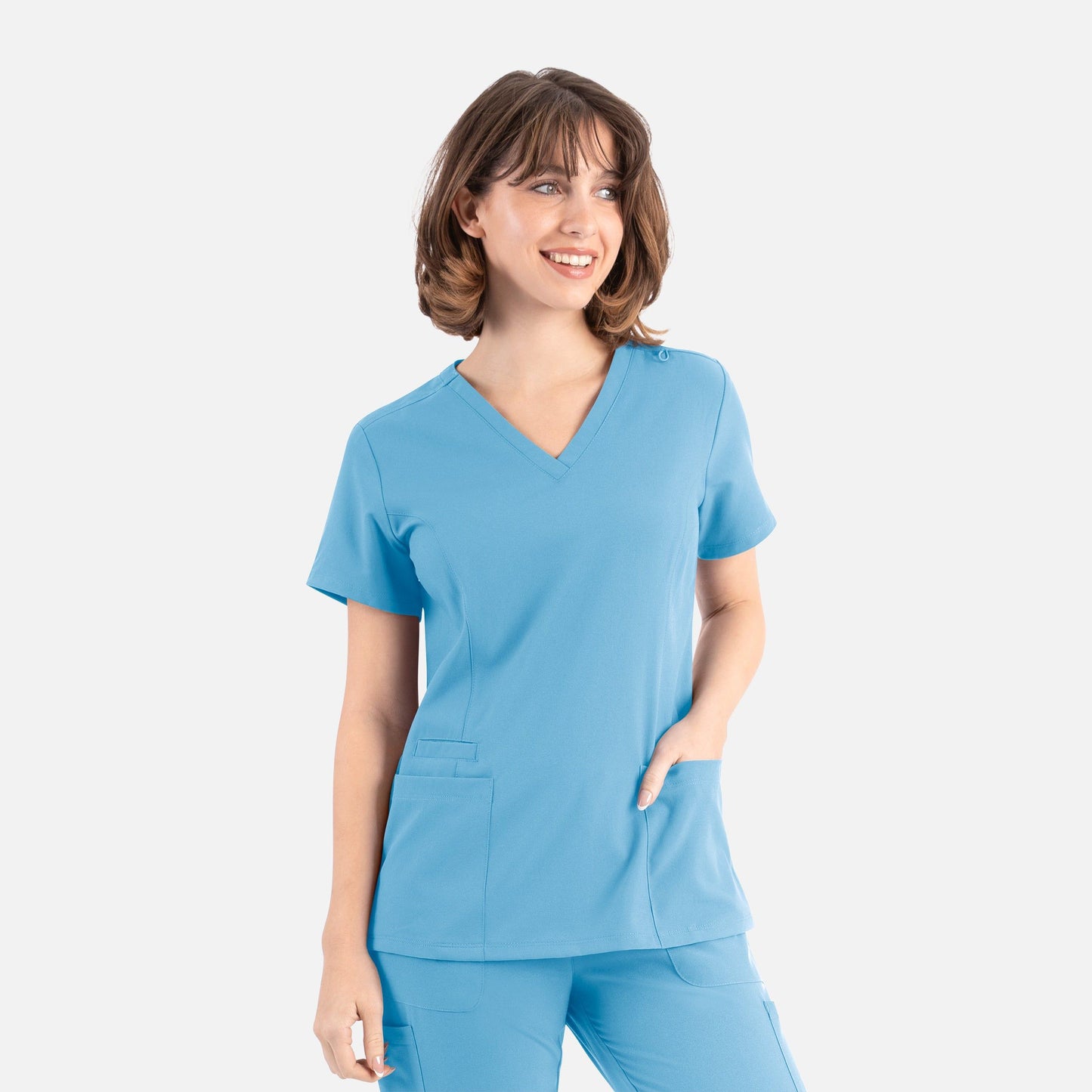 Womens Double V-Neck Top