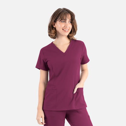 Womens Double V-Neck Top