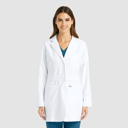 Women's Mid Length Lab Coat