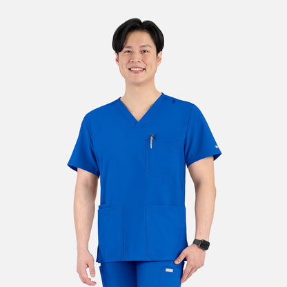 Men's 4 Pocket Banded V-Neck Top