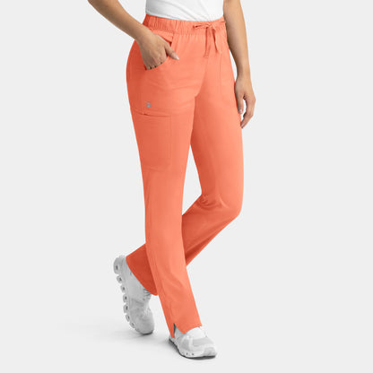 Women's Full Elastic Waistband Cargo Pant