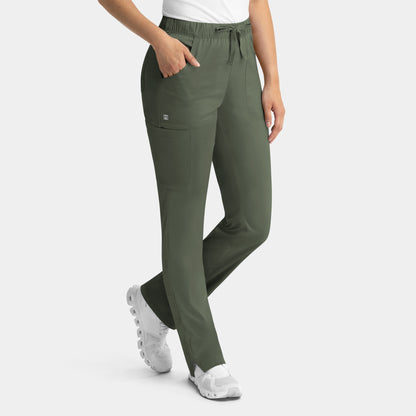 Women's Full Elastic Waistband Cargo Pant
