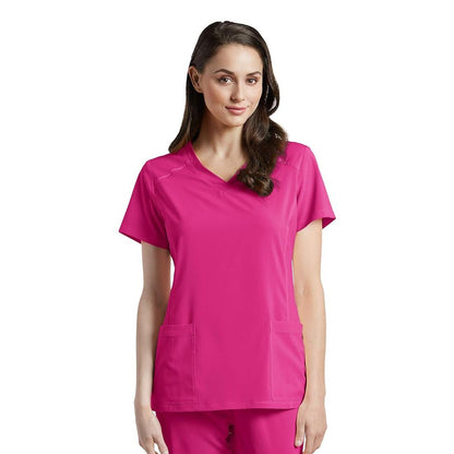 White Cross FIT Women's 2-Pocket V-Neck Scrub Top - SALE