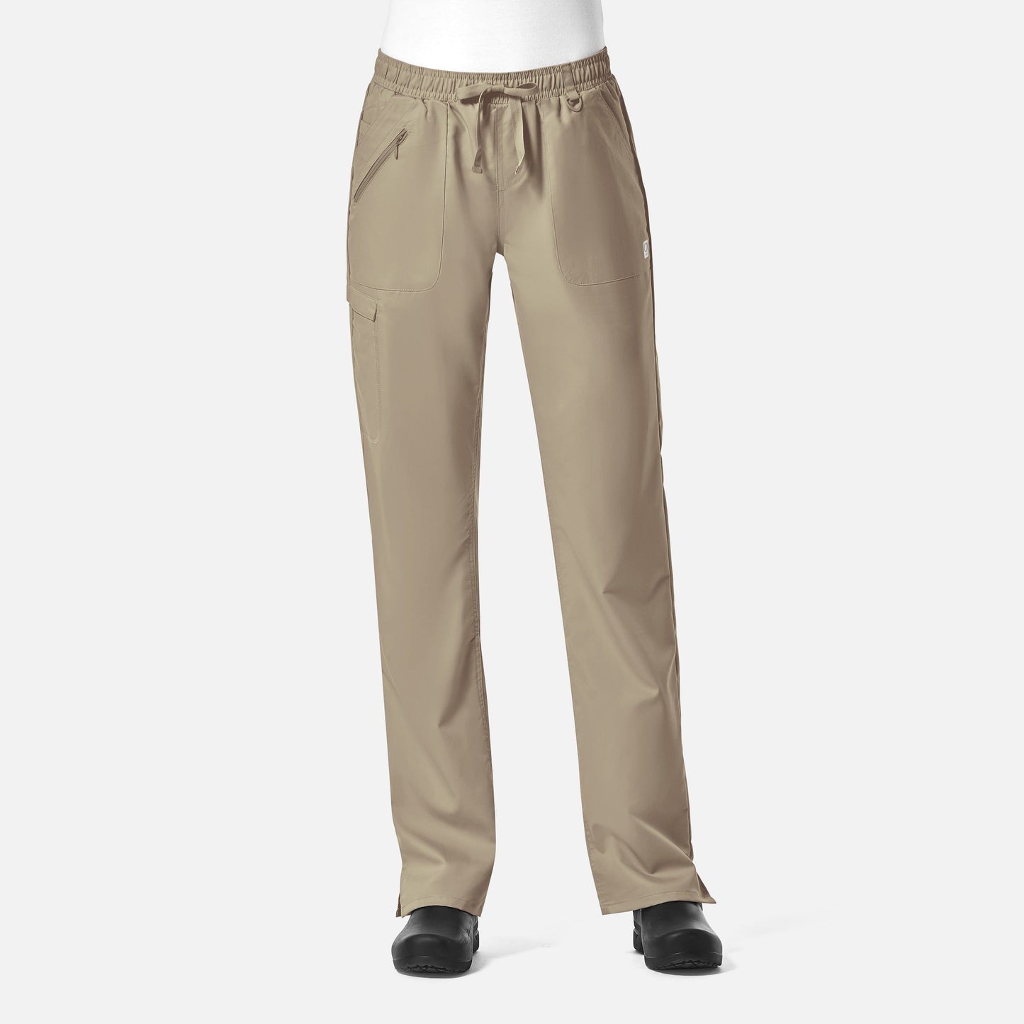 Women's Full Elastic Zipper Pocket Cargo Pant