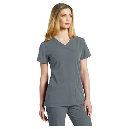 Solid Scrub Top by MARVELLA
