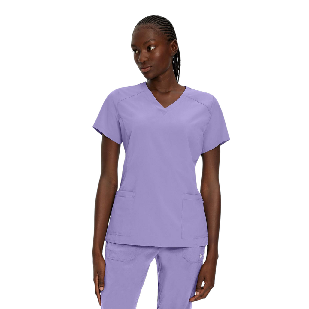 White Cross FIT Women's 2-Pocket V-Neck Scrub Top - SALE
