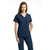 Solid Scrub Top by MARVELLA Stretch Side V-Neck-798