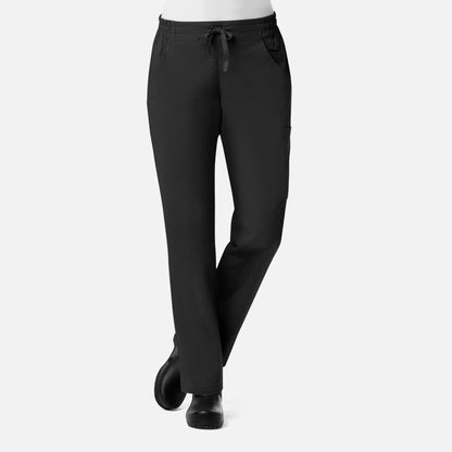 Ladies Mesh Pocket 3-Quaters Elastic Band Pant