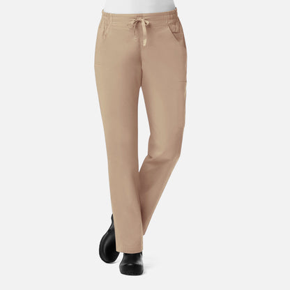 Ladies Mesh Pocket 3-Quaters Elastic Band Pant