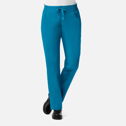 Ladies Mesh Pocket 3-Quaters Elastic Band Pant