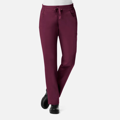 Ladies Mesh Pocket 3-Quaters Elastic Band Pant