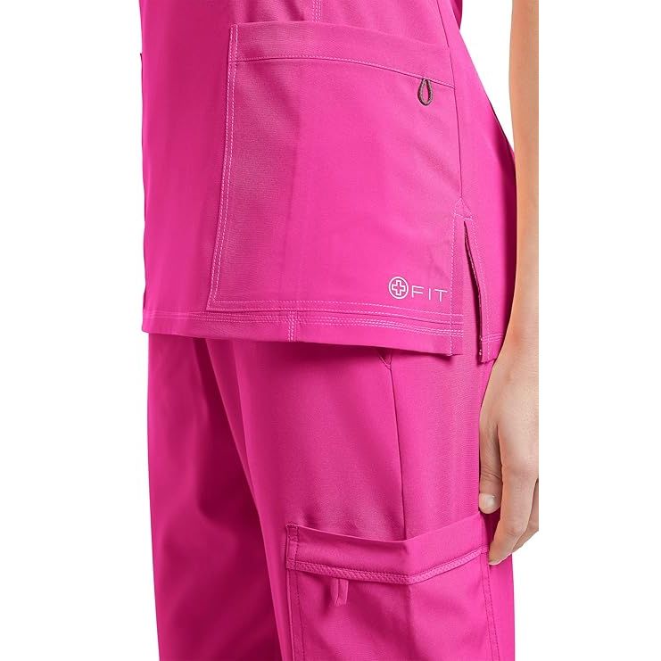 White Cross FIT Women's 2-Pocket V-Neck Scrub Top - SALE