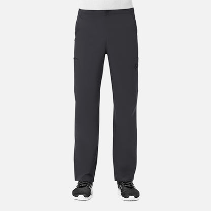 Men Half Elastic Fly Front 8-Pocket Cargo Pant