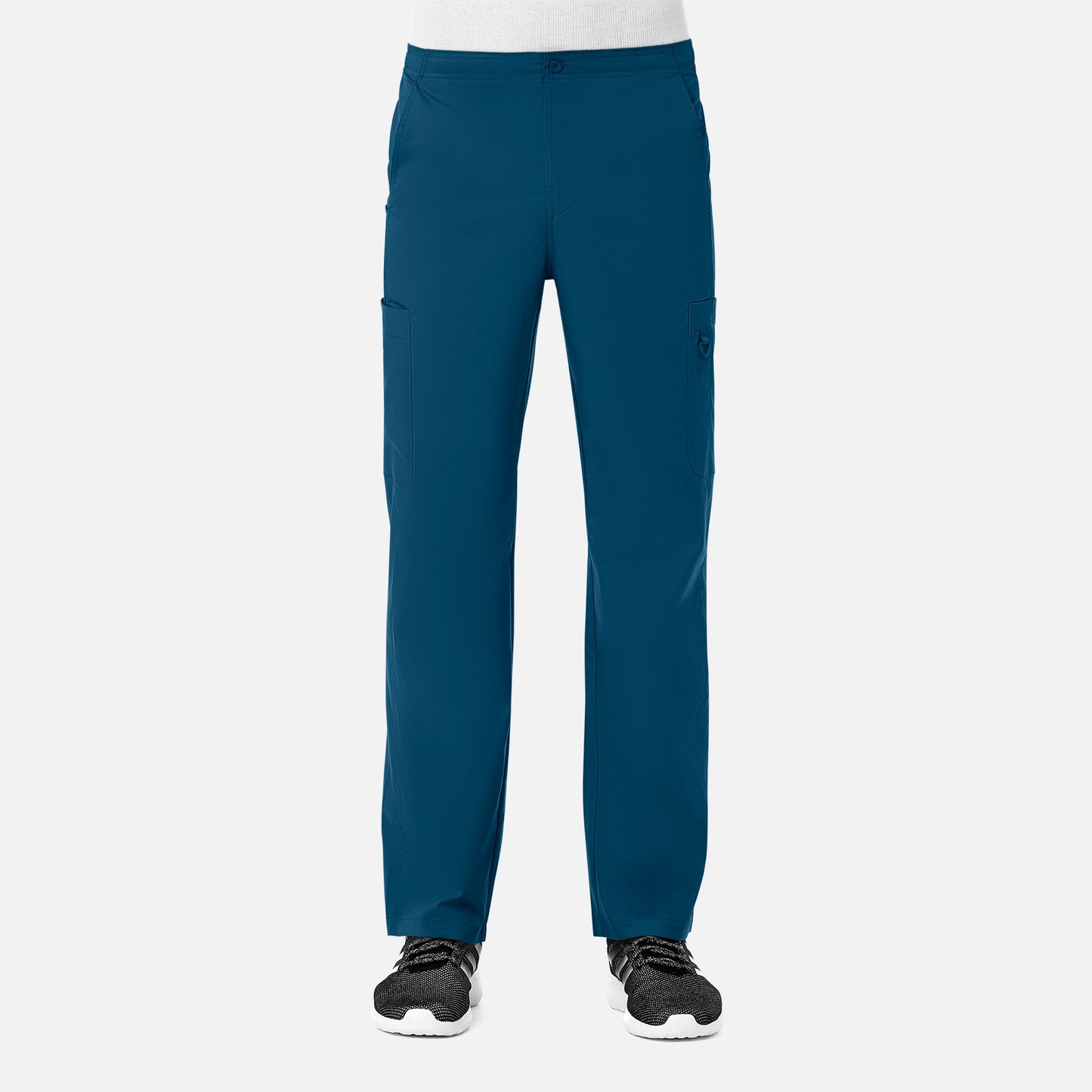 Men Half Elastic Fly Front 8-Pocket Cargo Pant