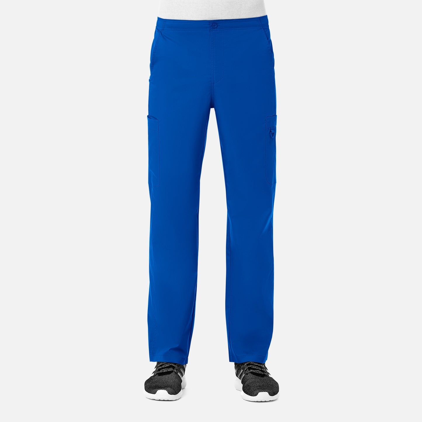 Men Half Elastic Fly Front 8-Pocket Cargo Pant