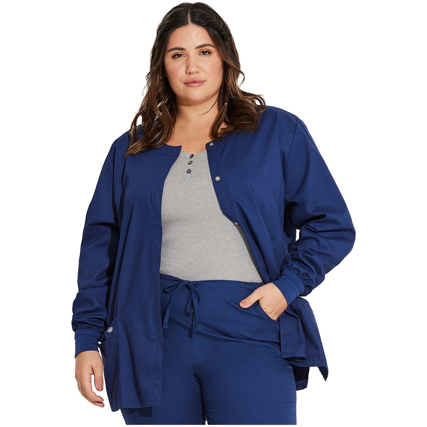 Snap Front Warm-up Jacket