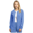 Solid Scrub Jacket Women's 3-Pocket Warm-Up by Marvella
