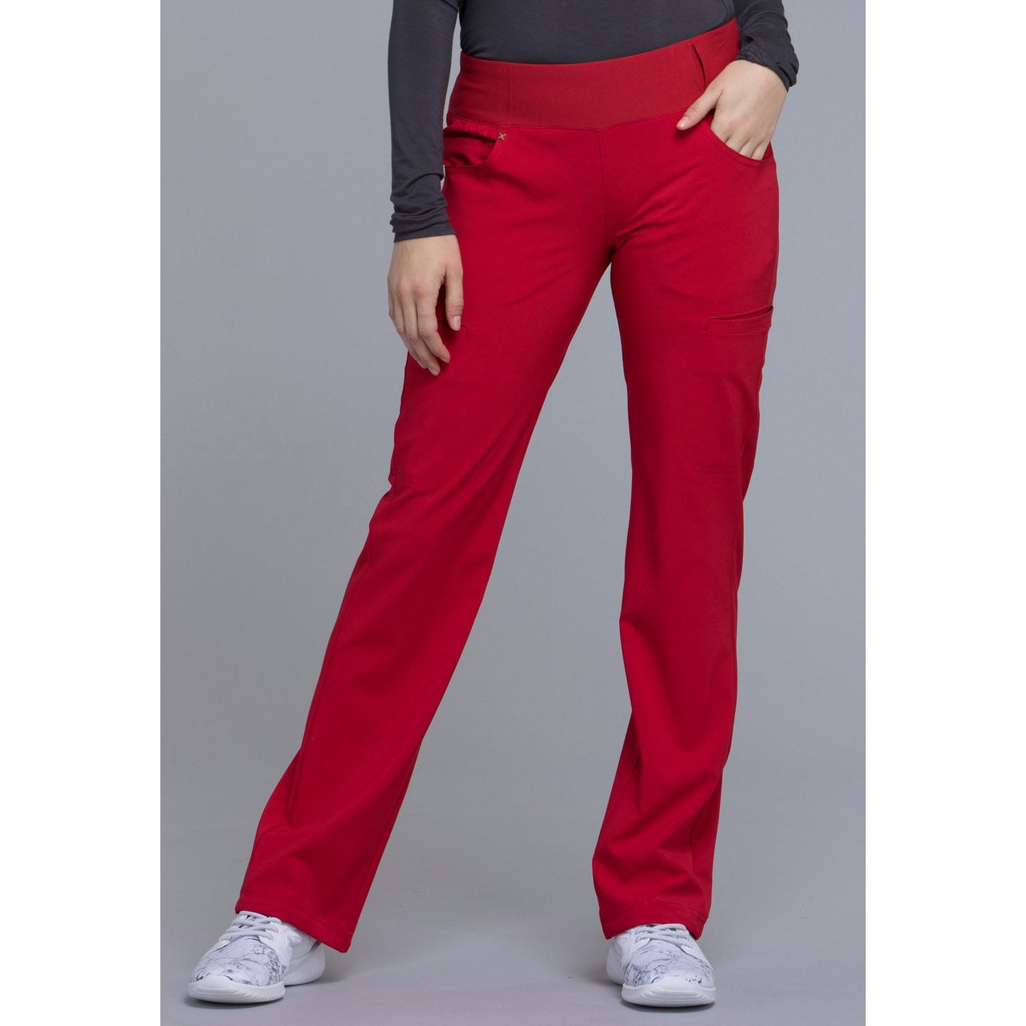 Mid Rise Straight Leg Pull-on Pant