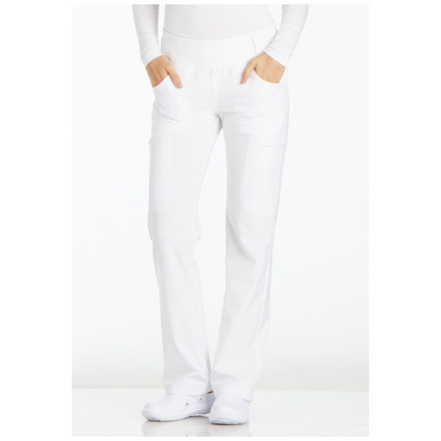 Mid Rise Straight Leg Pull-on Pant