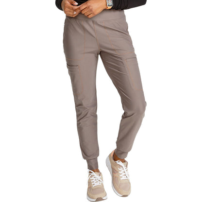 Mid Rise Tapered Leg Drawstring Pant