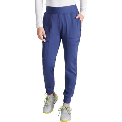 Mid Rise Tapered Leg Drawstring Pant