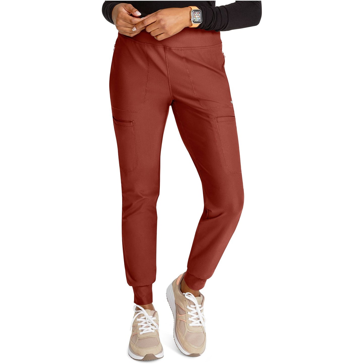 Mid Rise Tapered Leg Drawstring Pant