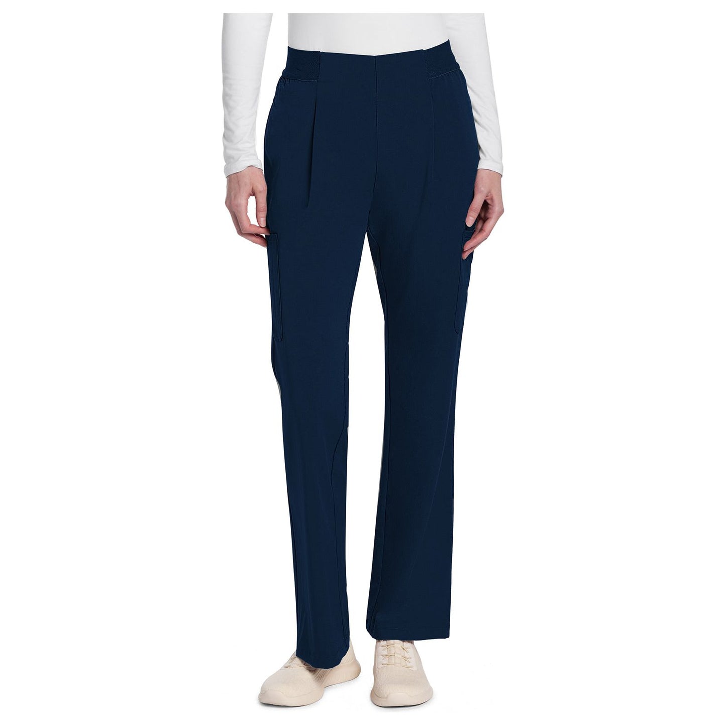 Mid Rise Pull-On Moderate Flare Leg Pant