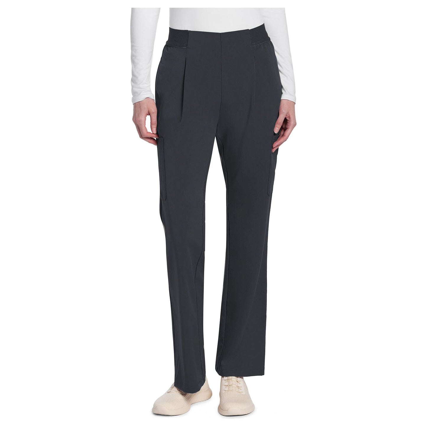 Mid Rise Pull-On Moderate Flare Leg Pant