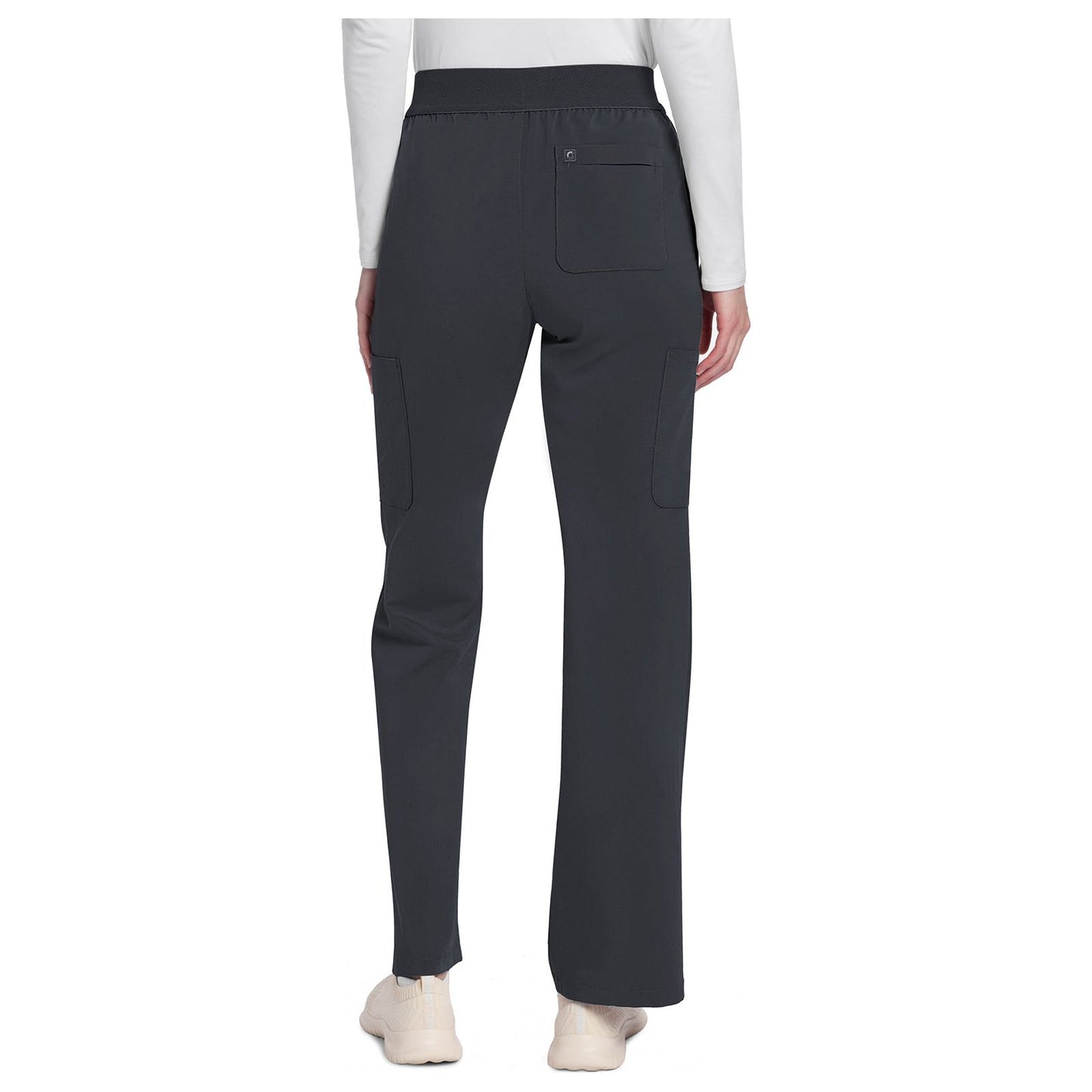Mid Rise Pull-On Moderate Flare Leg Pant