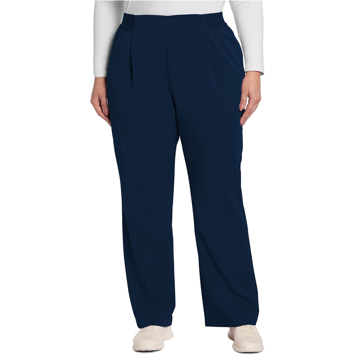 Mid Rise Pull-On Moderate Flare Leg Pant