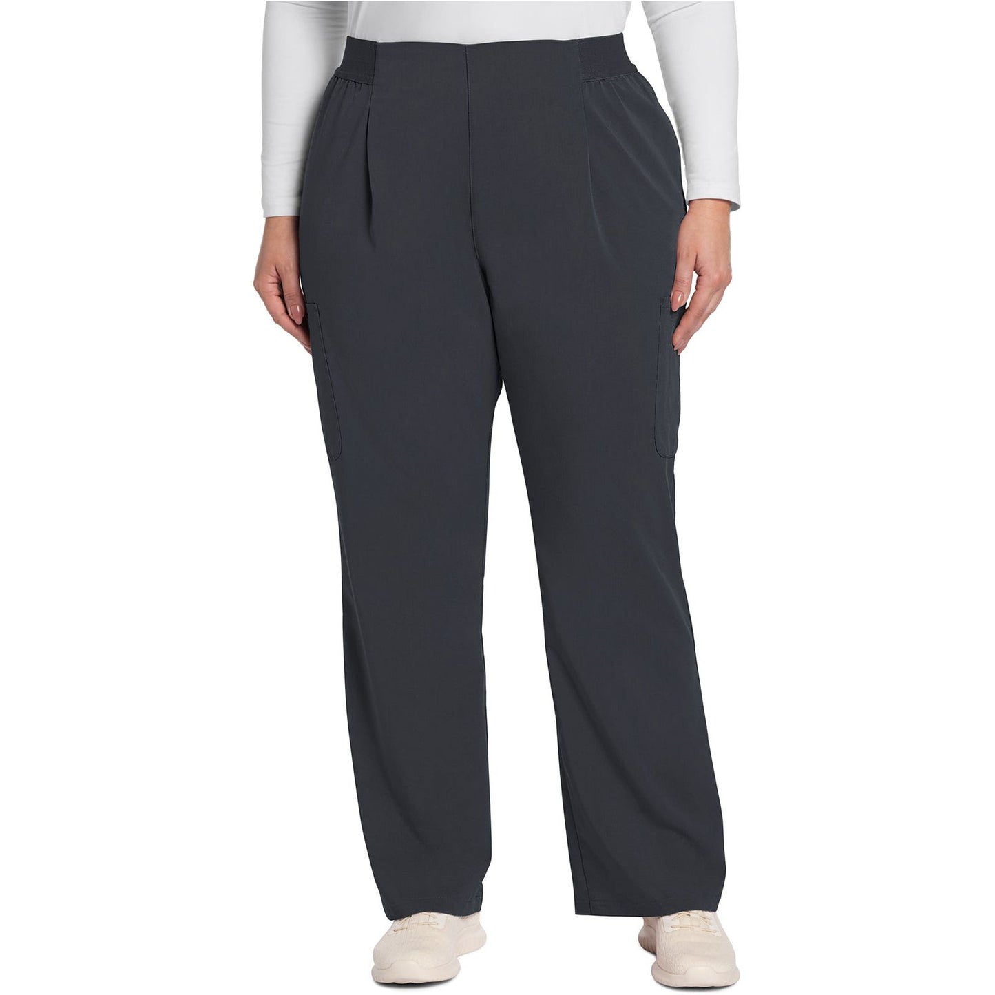 Mid Rise Pull-On Moderate Flare Leg Pant