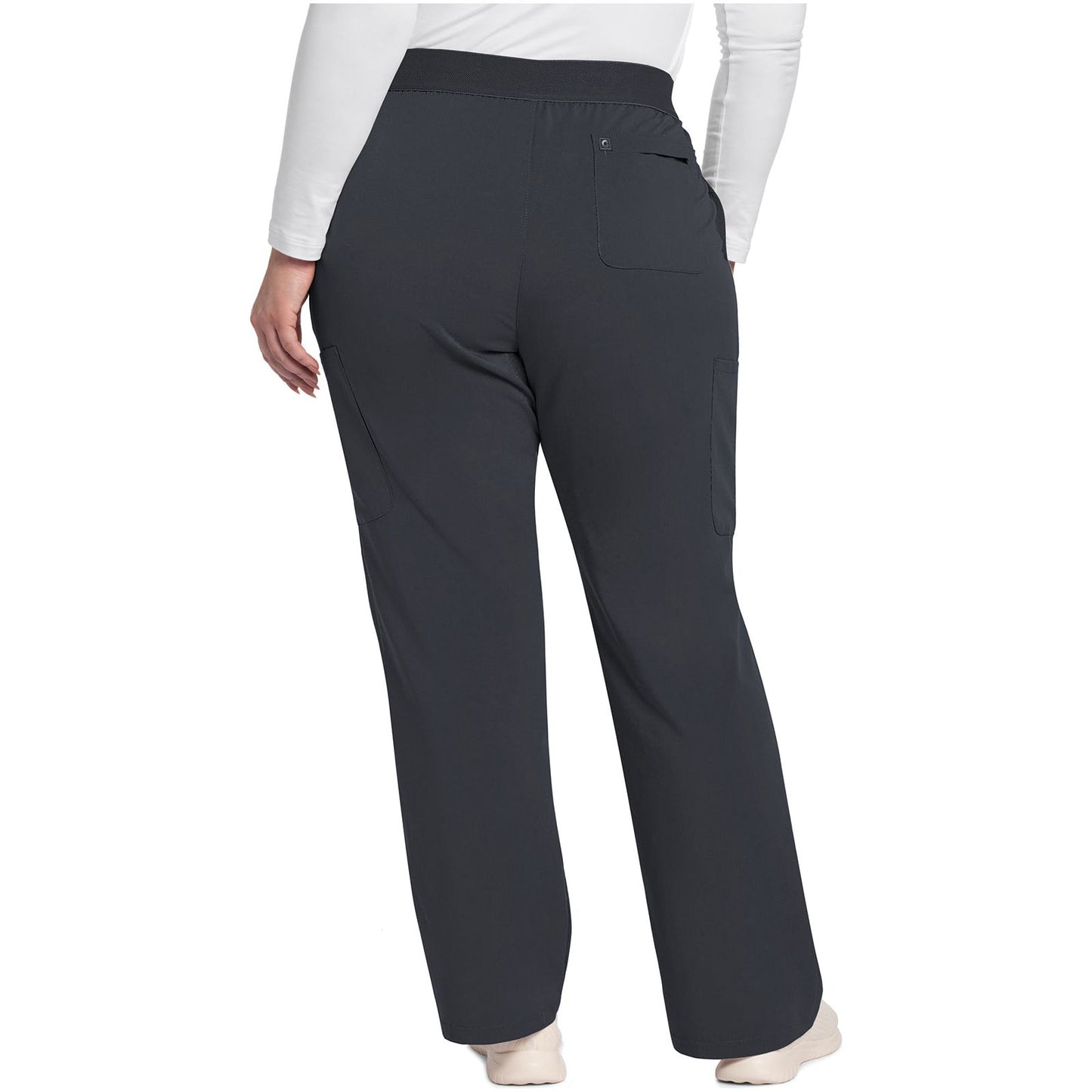 Mid Rise Pull-On Moderate Flare Leg Pant