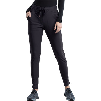 Mid Rise Tapered Leg Drawstring Pant